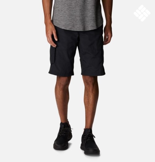 Men's Columbia Buckle Point Shorts Black | CA-BAC53