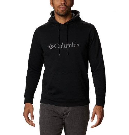 Men's Columbia CSC Basic Logo II Hoodie Black | CA-JL68C