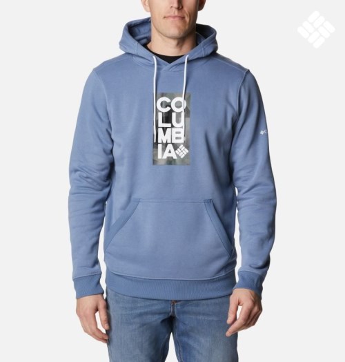 Men's Columbia CSC Basic Logo II Hoodie Blue | CA-N4A13