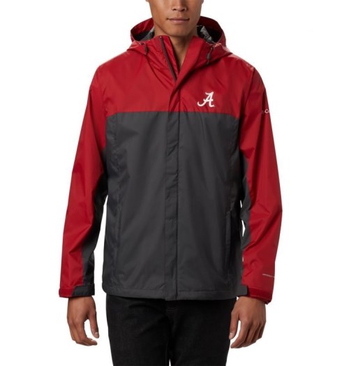 Men's Columbia Collegiate Glennaker Storm - Alabama Jackets Red / Black | CA-W031A