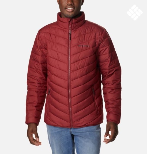 Men's Columbia Eddie Gorge Omni-Heat Infinity Insulated Jackets Red | CA-I60A1