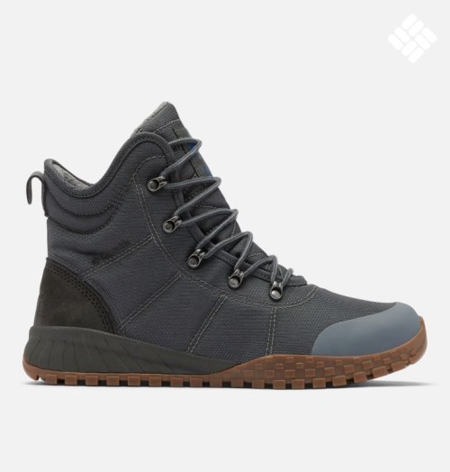 Men's Columbia Fairbanks Omni-Heat Boots Dark Grey | CA-U056L