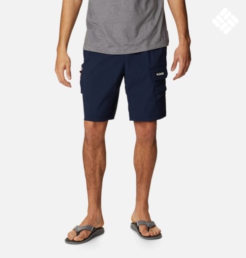 Men's Columbia Field Creek Cargo Shorts Navy | CA-WC450