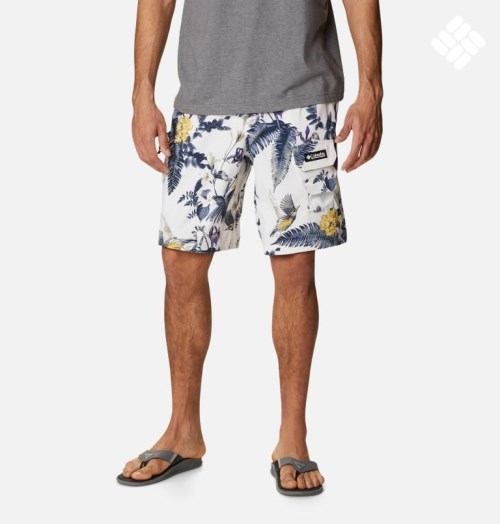 Men's Columbia Field Creek Cargo Shorts Flower | CA-Z4A1C