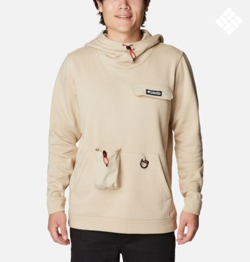 Men's Columbia Field Creek Hoodie Beige | CA-TLC65