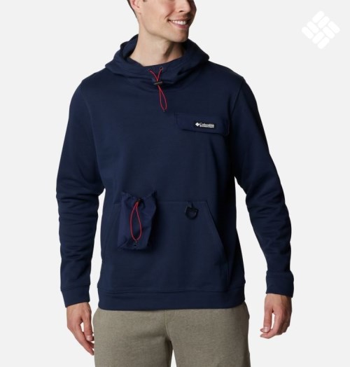 Men's Columbia Field Creek Hoodie Navy | CA-O316L