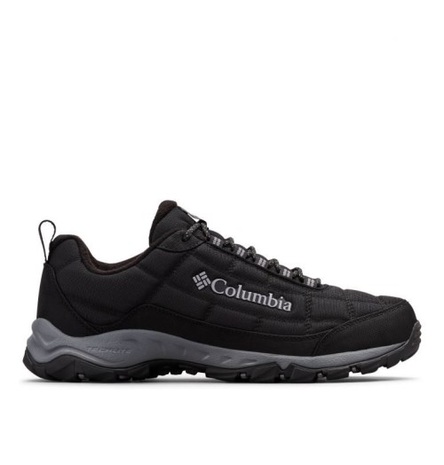 Men's Columbia Firecamp Fleece Lined Hiking Shoes Black | CA-W1AC3