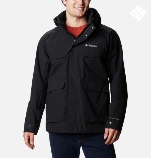 Men's Columbia Firwood Utility Jackets Black | CA-DL034