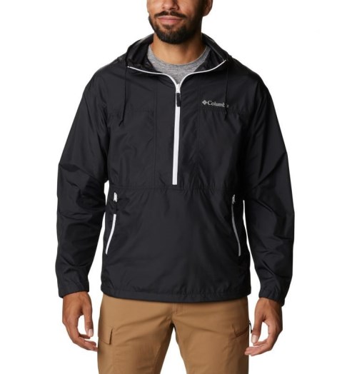 Men's Columbia Flash Challenger Anorak Jackets Black | CA-P5AC3