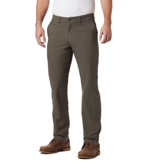 Men's Columbia Flex ROC Pants Dark Brown | CA-A801C