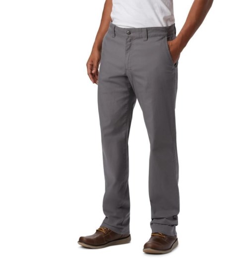 Men's Columbia Flex ROC Pants Dark Grey | CA-W485A