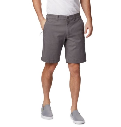 Men's Columbia Flex ROC Shorts Dark Grey | CA-Z8L50