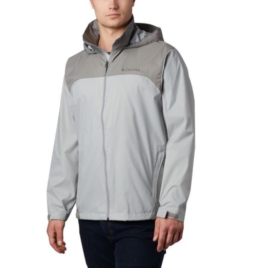 Men's Columbia Glennaker Lake Rain Jackets Grey | CA-D5416