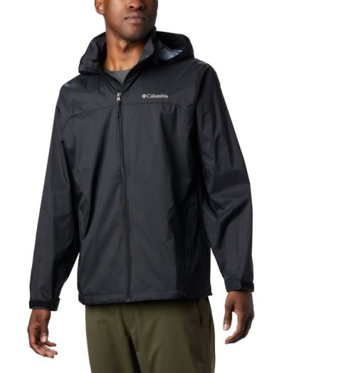 Men's Columbia Glennaker Lake Rain Jackets Black | CA-S86C5