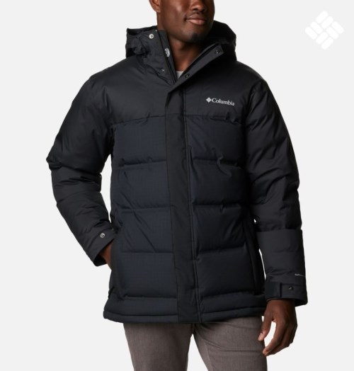 Men's Columbia Grand Trek Down Jackets Black | CA-DC4A3