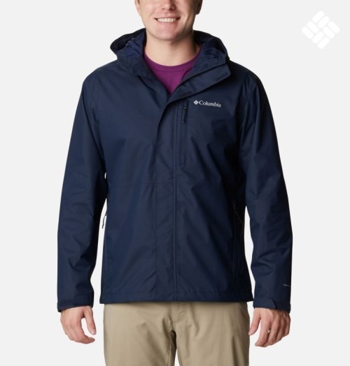 Men's Columbia Hikebound Rain Jackets Navy | CA-VC015