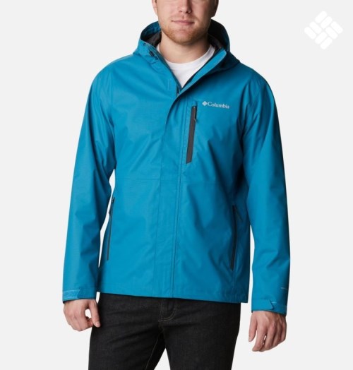 Men's Columbia Hikebound Rain Jackets Turquoise | CA-R6418