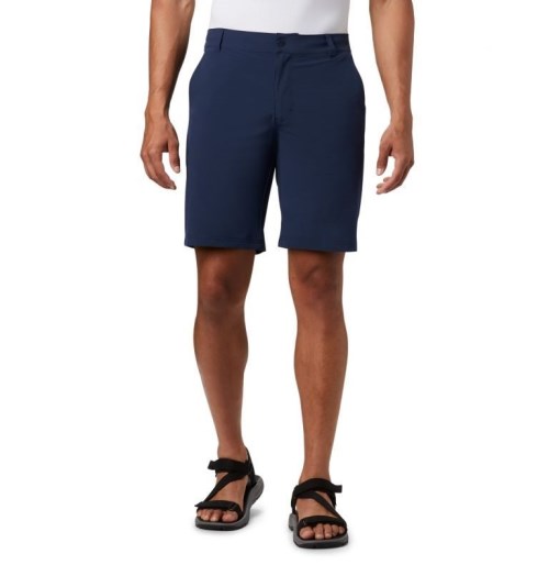 Men's Columbia Hybrid Trek Shorts Navy | CA-R16AL