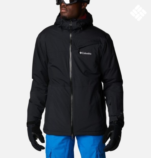 Men's Columbia Iceberg Point Jackets Black | CA-W1LA3