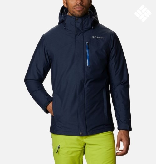 Men's Columbia Last Tracks Ski Insulated Jackets Navy | CA-E8654