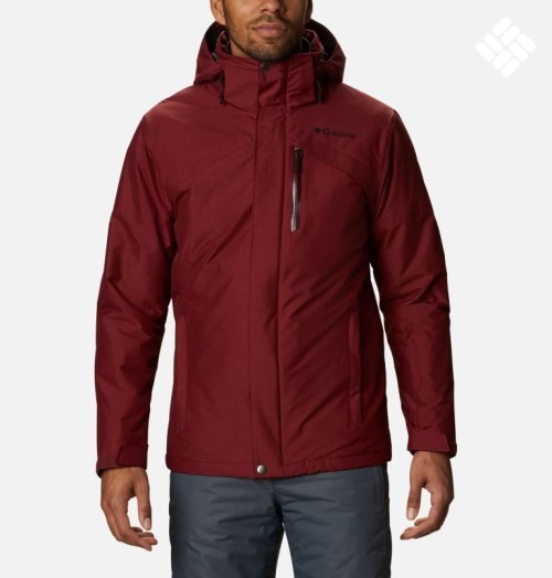 Men's Columbia Last Tracks Ski Insulated Jackets Red | CA-O4803