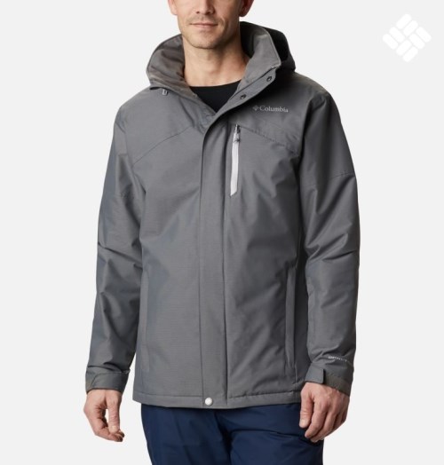 Men's Columbia Last Tracks Ski Insulated Jackets Dark Grey | CA-Y056L