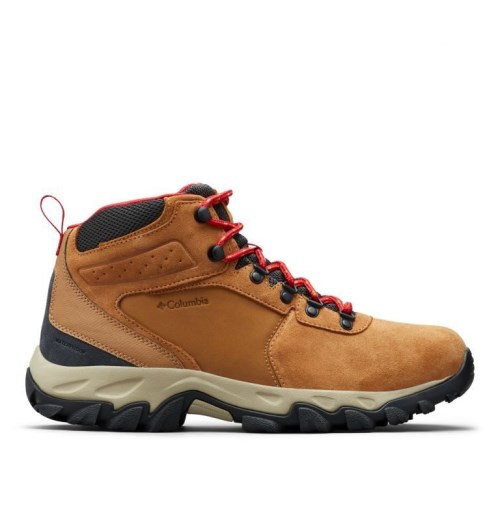 Men's Columbia Newton Ridge Plus II Suede Waterproof Hiking Boots Brown | CA-N3461