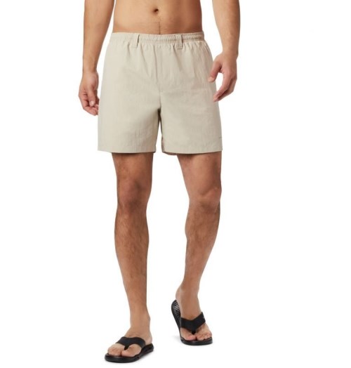 Men's Columbia PFG Backcast III Water Shorts Khaki | CA-I48L0