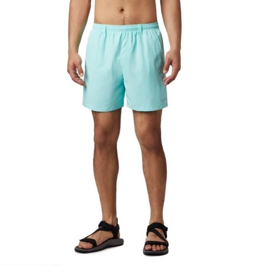 Men's Columbia PFG Backcast III Water Shorts Turquoise | CA-NA156