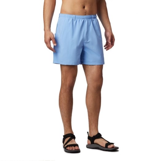 Men's Columbia PFG Backcast III Water Shorts Light Blue | CA-O4865