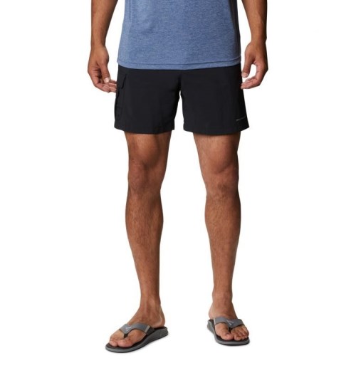 Men's Columbia PFG Bahama Shorts Black | CA-RL403