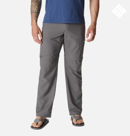 Men's Columbia PFG Drift Guide Convertible Pants Dark Grey | CA-CA850