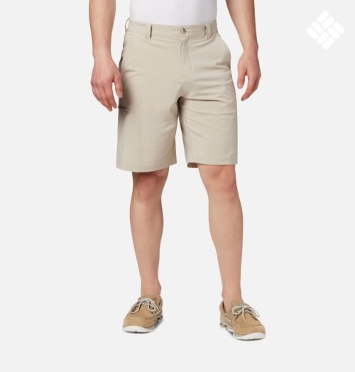 Men's Columbia PFG Grander Marlin II Offshore Shorts Khaki | CA-BAC58