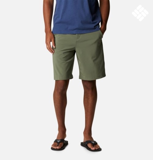 Men's Columbia PFG Grander Marlin II Offshore Shorts Olive | CA-L130L