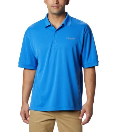 Men's Columbia PFG Perfect Cast Polo Shirts Blue | CA-E53C1