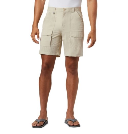 Men's Columbia PFG Permit III Shorts Khaki | CA-M0L61