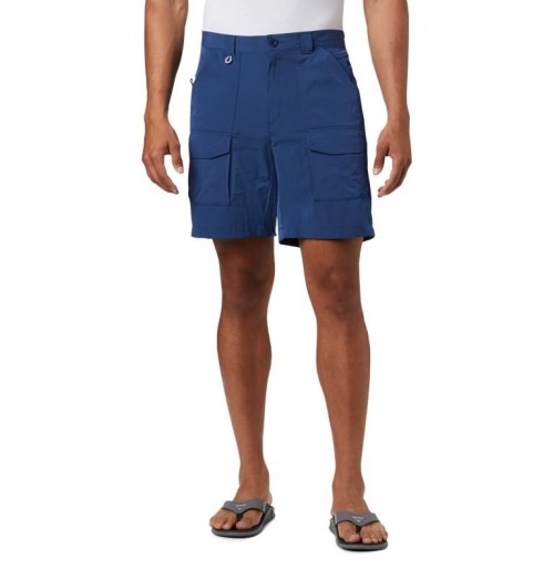 Men's Columbia PFG Permit III Shorts Navy | CA-Z4L38