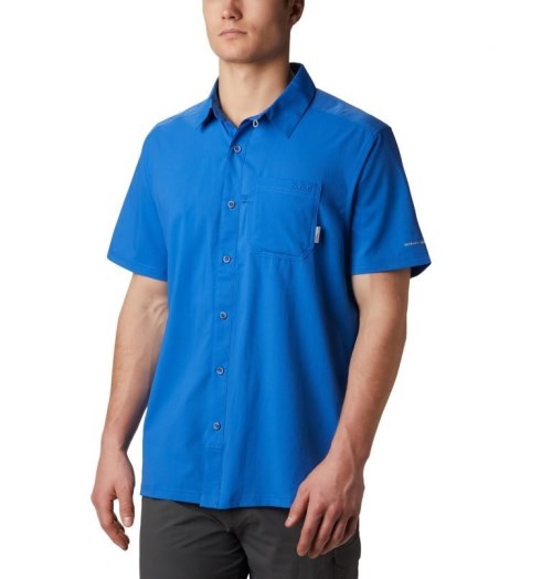 Men's Columbia PFG Slack Tide Camp Shirts Blue | CA-IC513