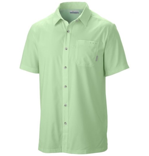 Men's Columbia PFG Slack Tide Camp Shirts Mint | CA-M051A