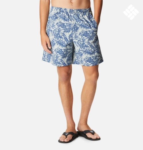 Men's Columbia PFG Super Backcast Water Shorts Blue | CA-I630L