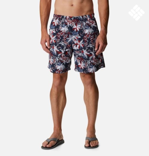 Men's Columbia PFG Super Backcast Water Shorts Flower | CA-R638C