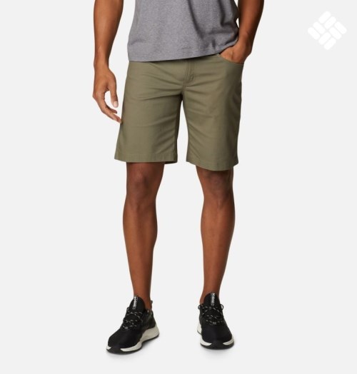 Men's Columbia Rugged Ridge Outdoor Shorts Olive | CA-I4L15