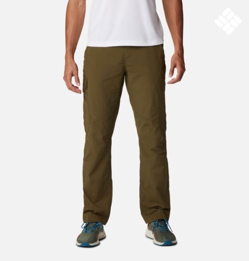 Men's Columbia Silver Ridge Cargo Pants Olive | CA-Z8C63