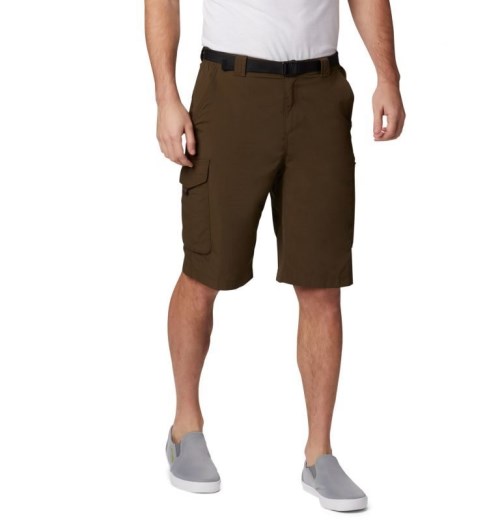 Men's Columbia Silver Ridge Cargo Shorts Dark Brown | CA-G83L0