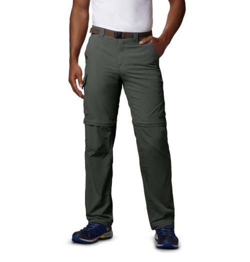 Men's Columbia Silver Ridge Convertible Pants Dark Grey | CA-P68C0