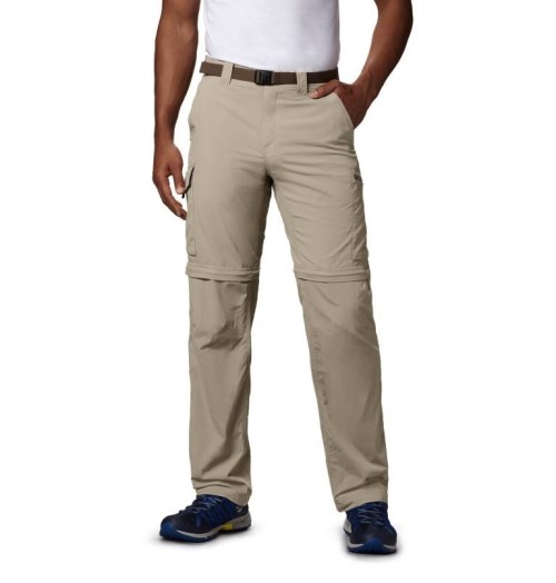 Men's Columbia Silver Ridge Convertible Pants Khaki | CA-T1A08