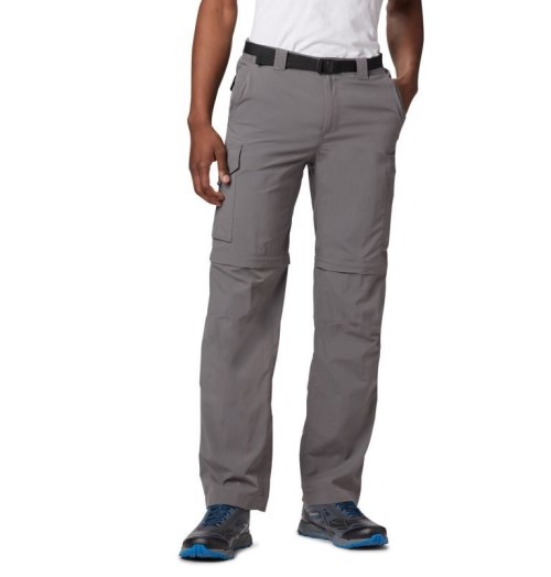 Men's Columbia Silver Ridge Convertible Pants Dark Grey | CA-YC5L0