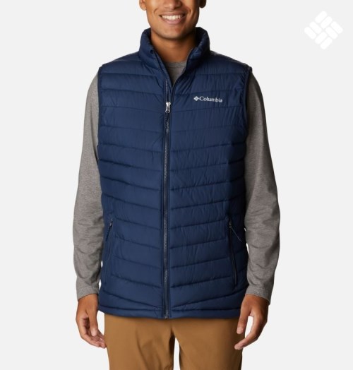 Men's Columbia Slope Edge Vest Navy | CA-A3C8A