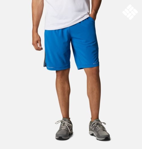 Men's Columbia Stealth Camp Active Short Shorts Blue | CA-N634C