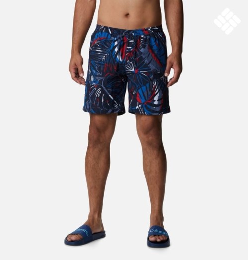 Men's Columbia Summerdry Shorts Navy | CA-R0LC6